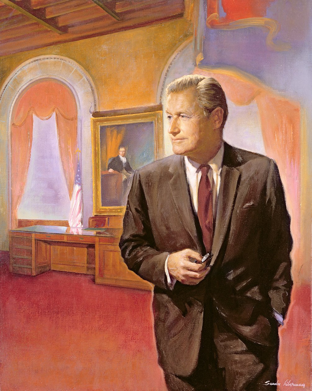 Gobernador Nelson A. Rockefeller (1908-79) de American School