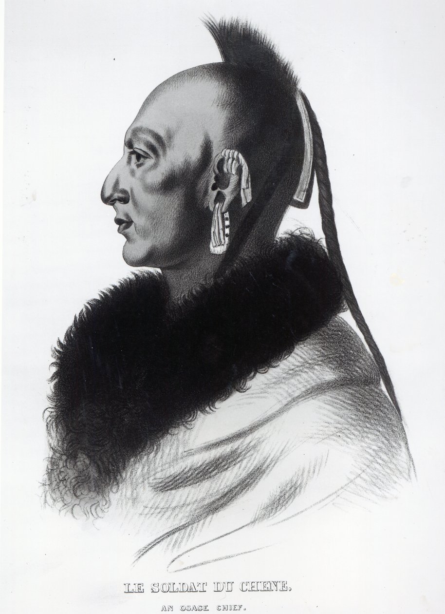 Le Soldat du Chene, un jefe Osage de American School