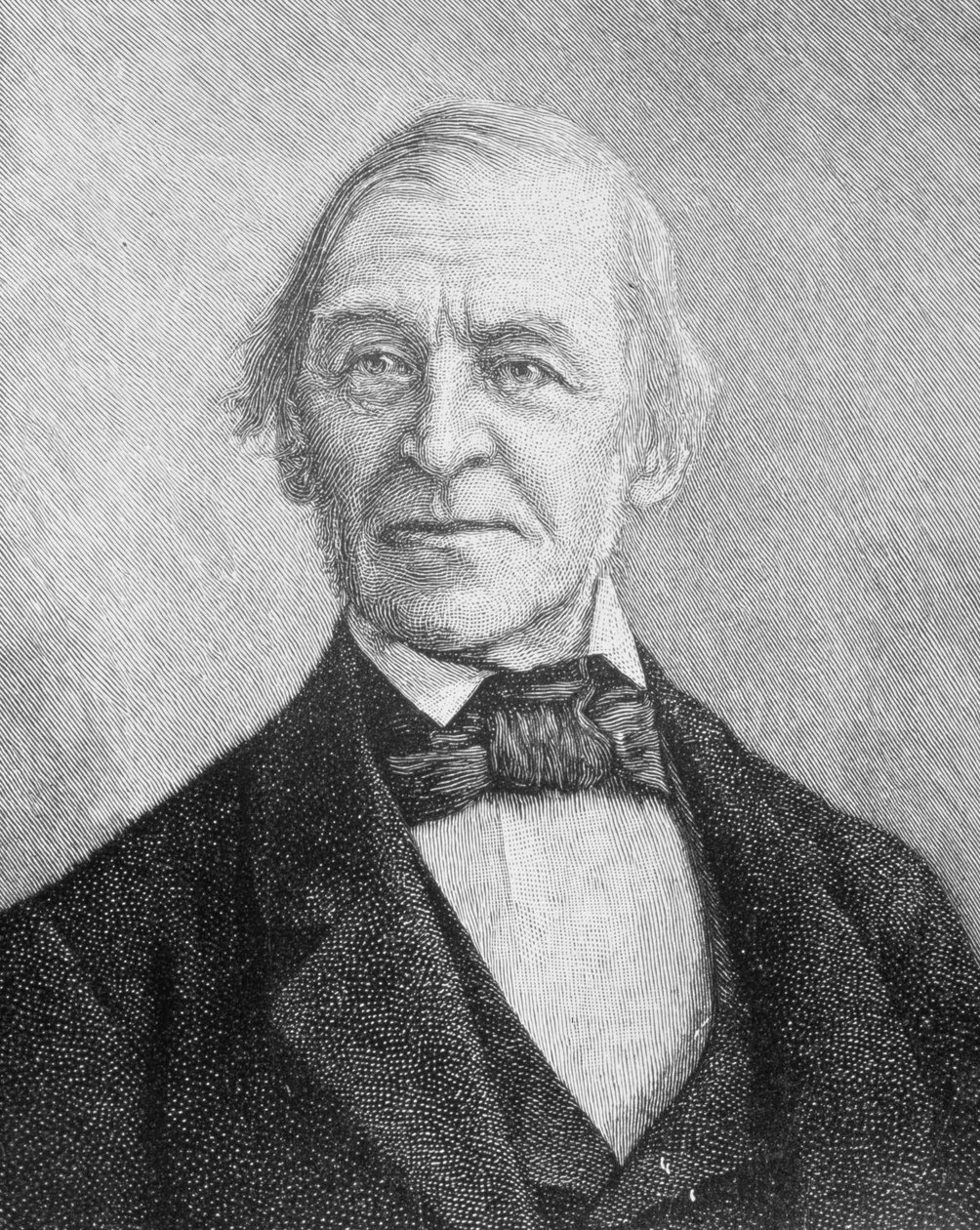 Ralph Waldo Emerson (1803-1882) conferenciante, poeta y ensayista estadounidense de American School
