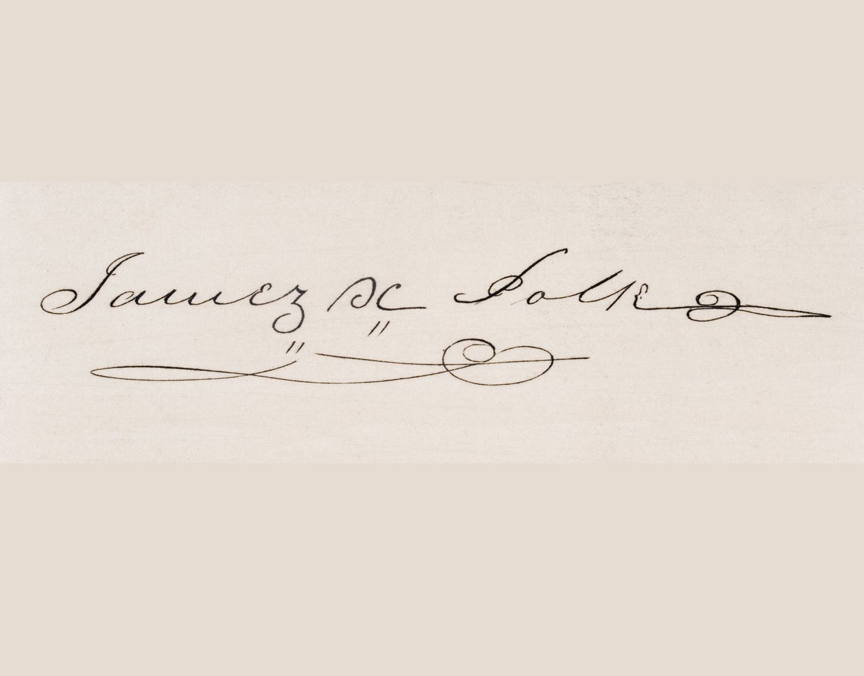 Firma de James Knox Polk de American School