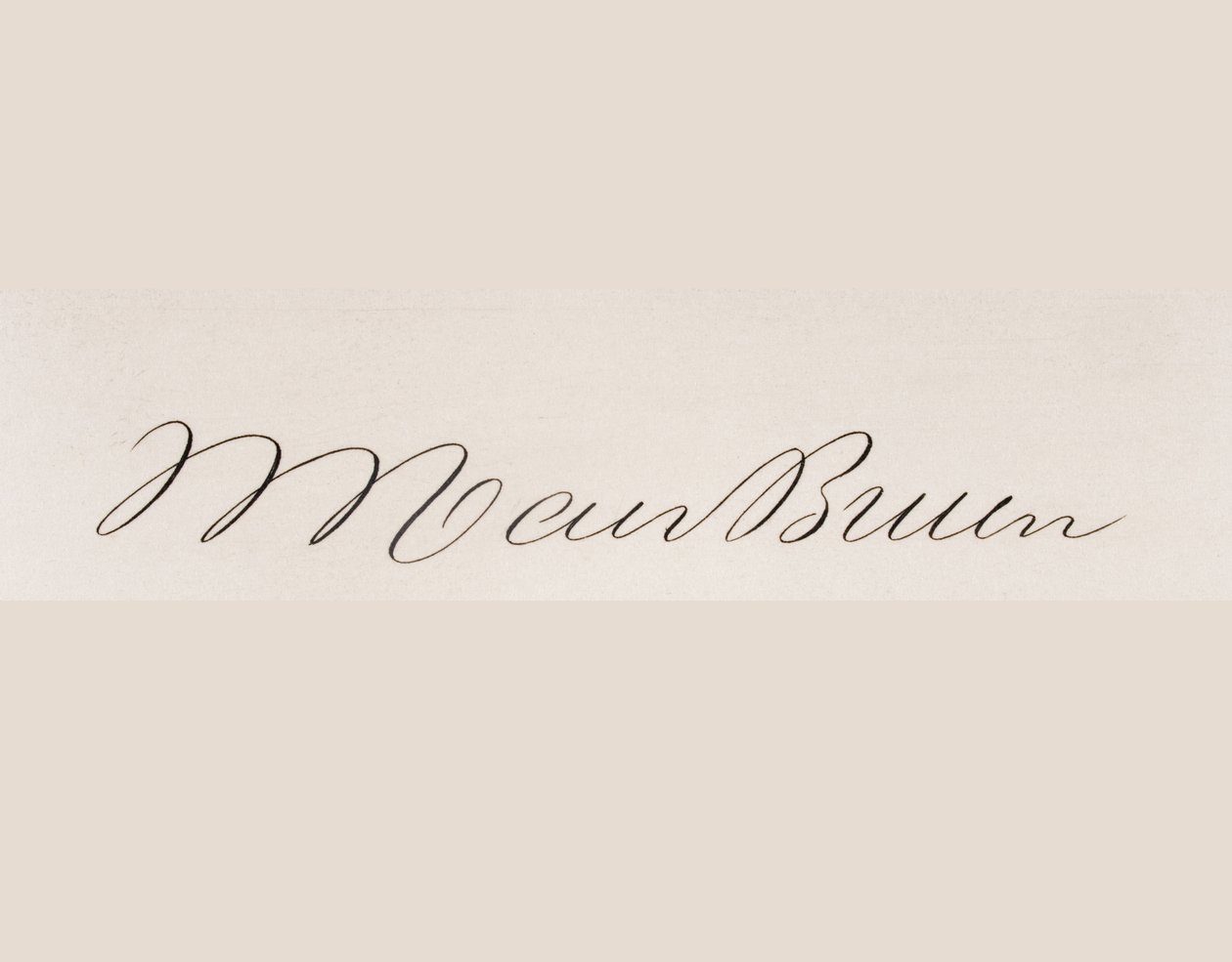 Firma de Martin van Buren de American School