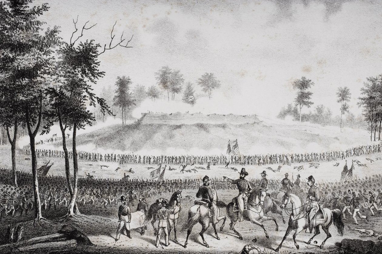 La batalla de Chapins Farm, Virginia 1864 de American School