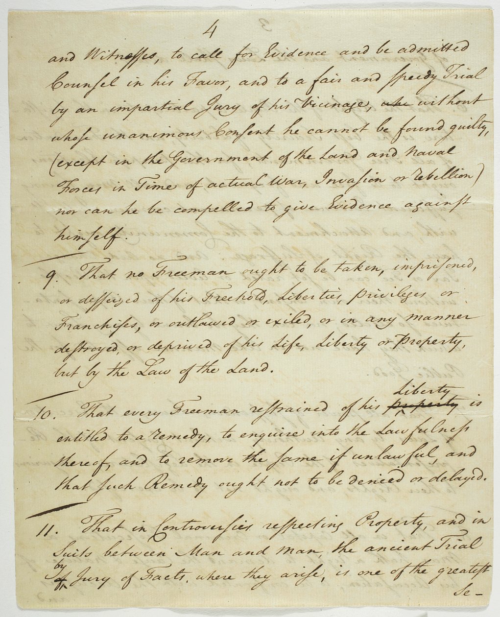 La Carta de Derechos, copia firmada en Federal Hall, 1789 de American School