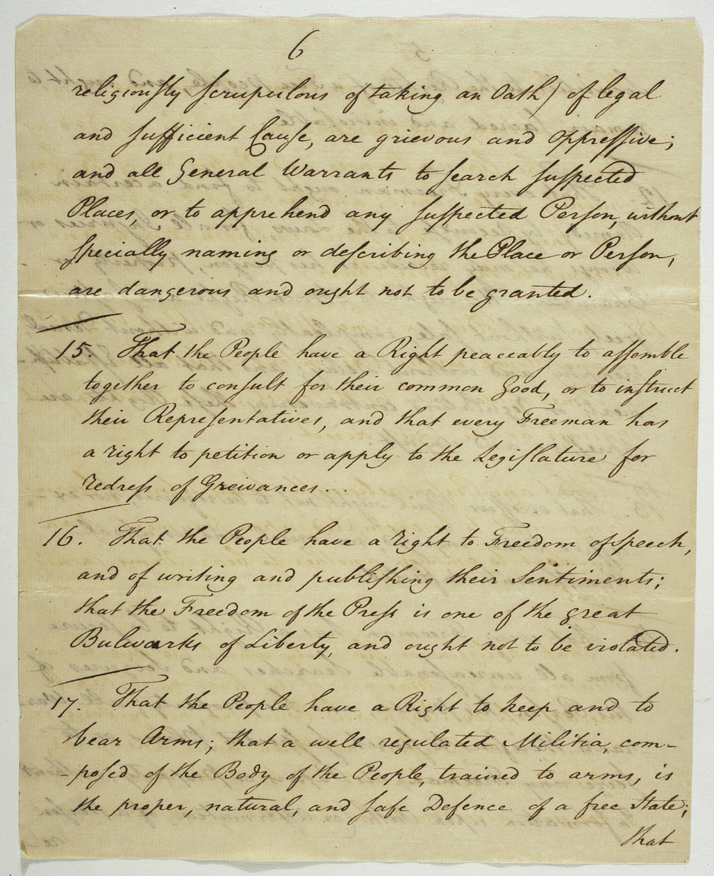 La Carta de Derechos, copia firmada en Federal Hall, 1789 de American School