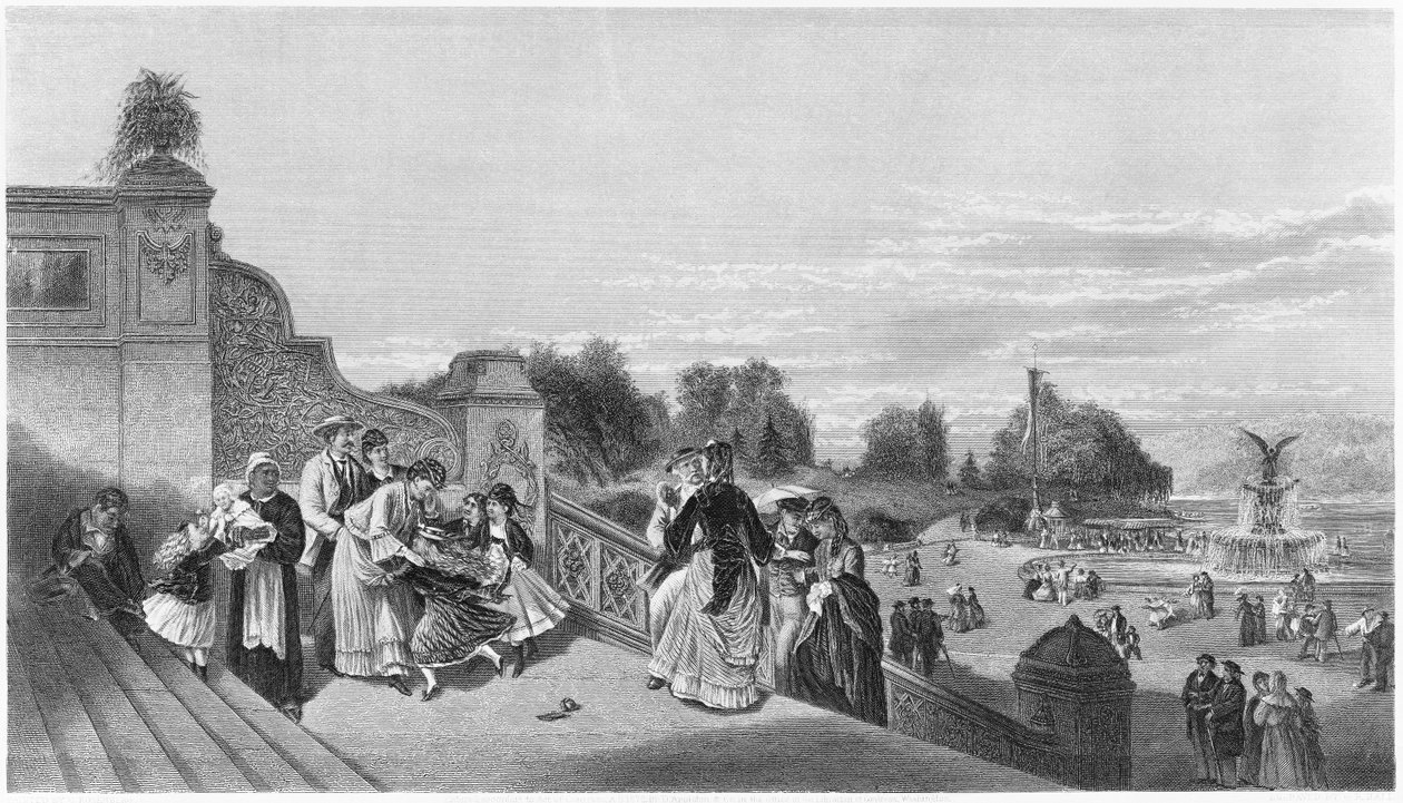 Vista de la terraza, Central Park, 1872 de American School