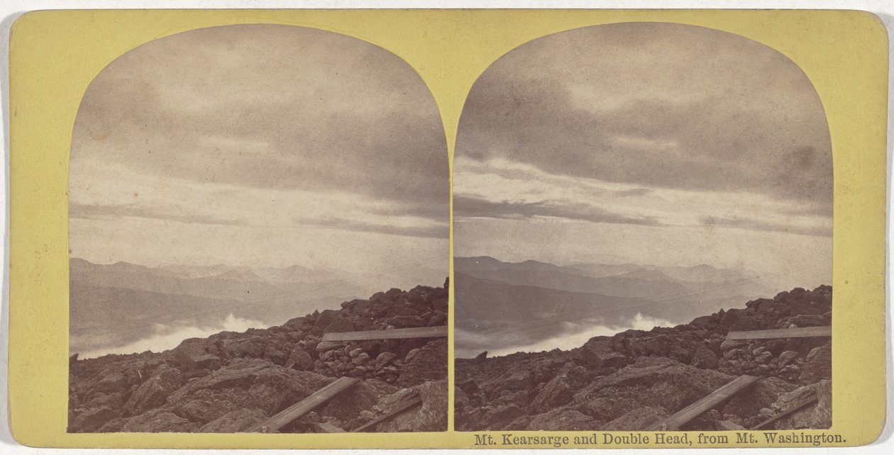 Monte Kearsarge y Cabeza Doble, desde el Monte Washington de American 19th Century
