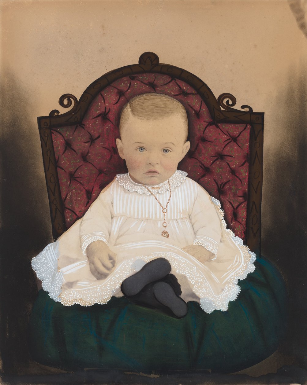 Retrato de un bebé de American 19th Century
