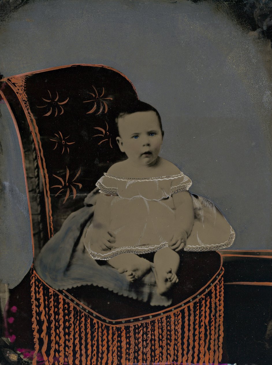 Retrato de un bebé de American 19th Century