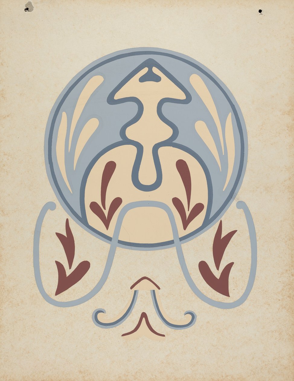 Diseño de Pared de la Asistencia de San Antonio de Pala del portafolio "Arte Decorativo de la California Española" de American 20th Century