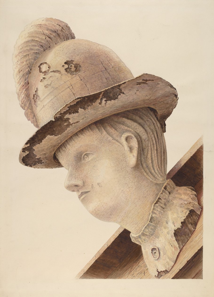 Figura de proa del bergantín "Haroldine" de American 20th Century