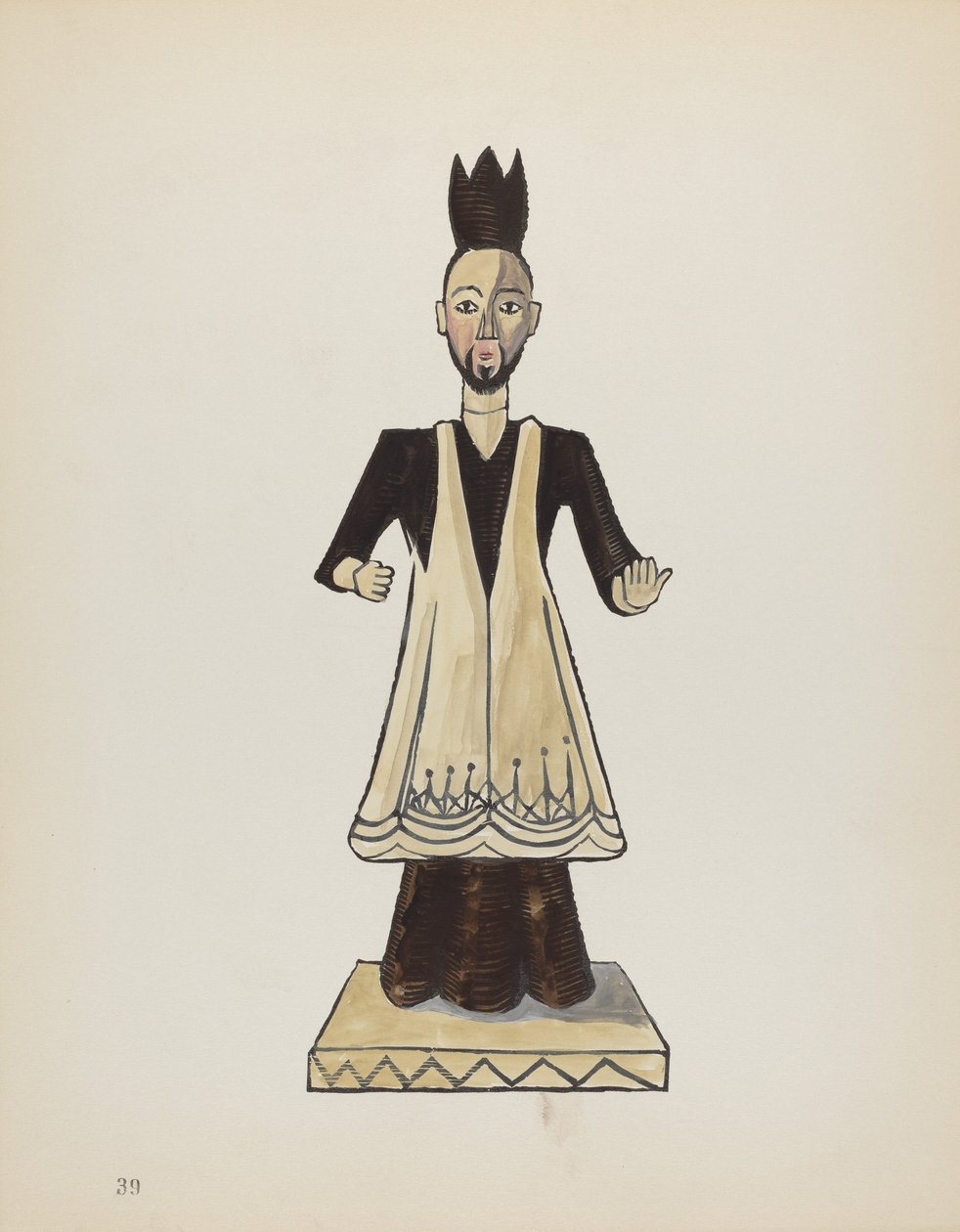 Plato 39: San Juan Nepomuceno: Del portafolio "Diseños coloniales españoles de Nuevo México" de American 20th Century