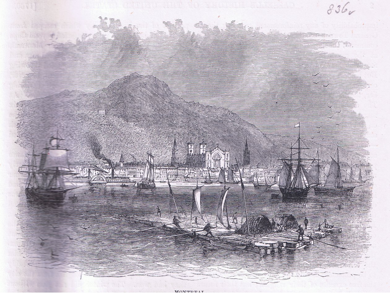 Montreal, ilustración de la Historia de los Estados Unidos de Cassell de American English school