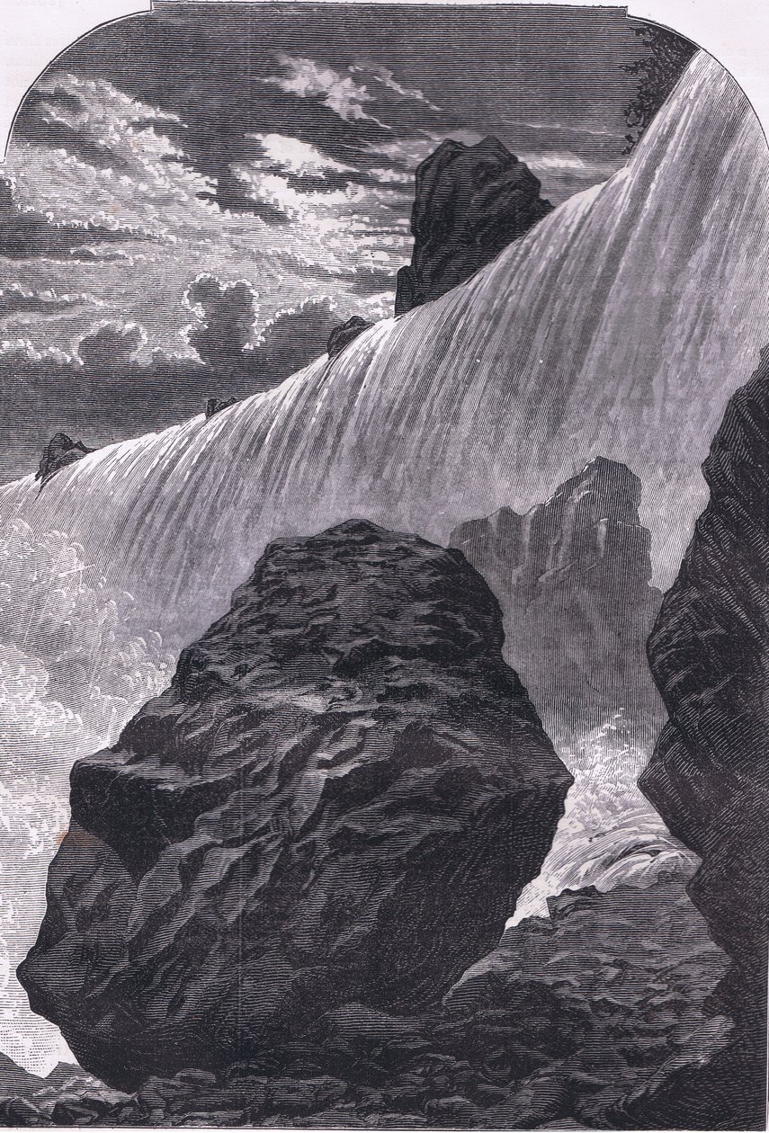 Cataratas del Niágara, ilustración de la Historia de los Estados Unidos de Cassell, publicada por Cassell, Petter & Galpin, c.1900 de American English school