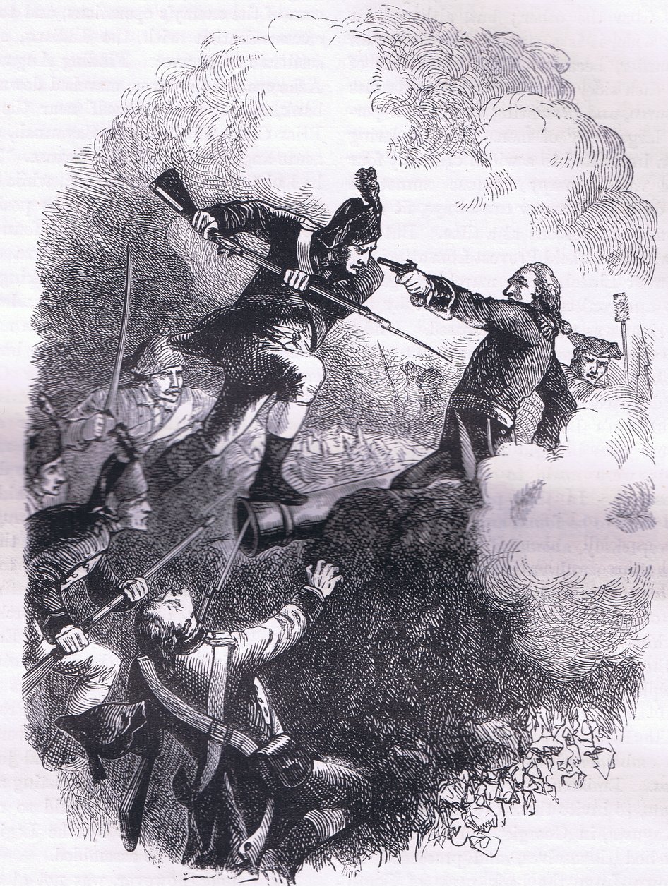 El asalto a Stony Point, ilustración de la Historia de los Estados Unidos de Cassell publicada por Cassell, Petter & Galpin, c.1900 (litografía) de American English school