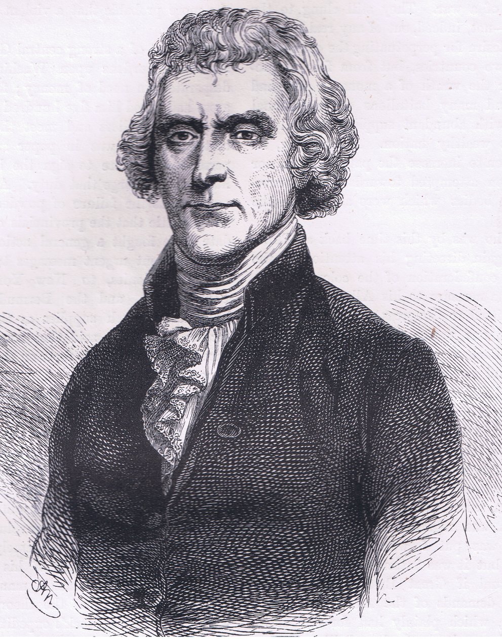 Thomas Jefferson, ilustración de la Historia de los Estados Unidos de Cassell, publicada por Cassell, Petter & Galpin, c.1900 de American English school