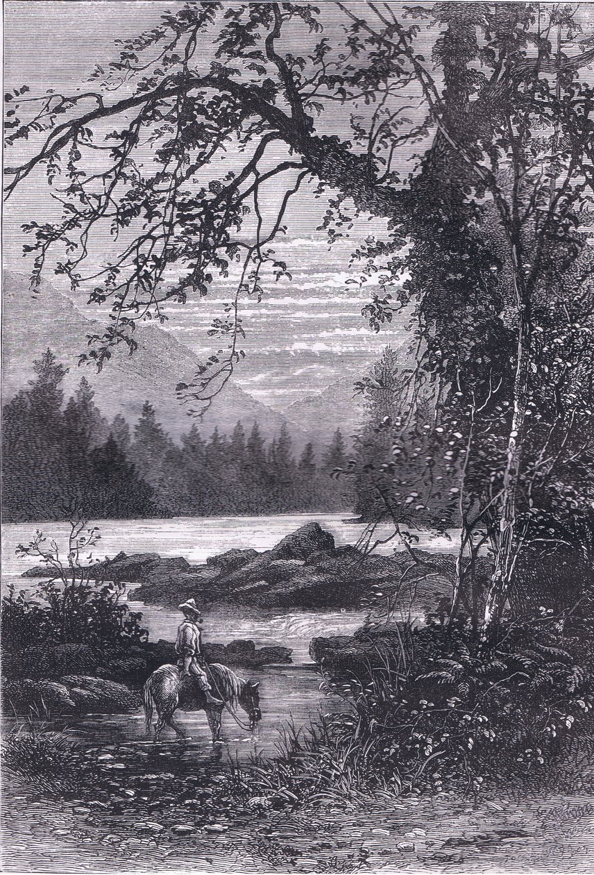 Vista de Carolina del Norte, ilustración de la Historia de los Estados Unidos de Cassell publicada por Cassell, Petter & Galpin, c.1900 de American English school