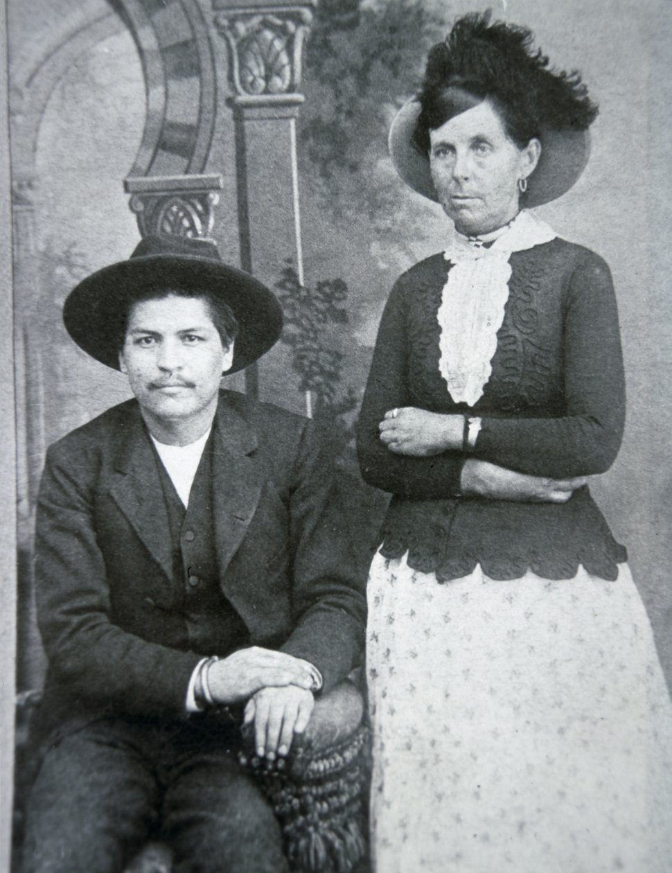 Belle Starr con su amante 