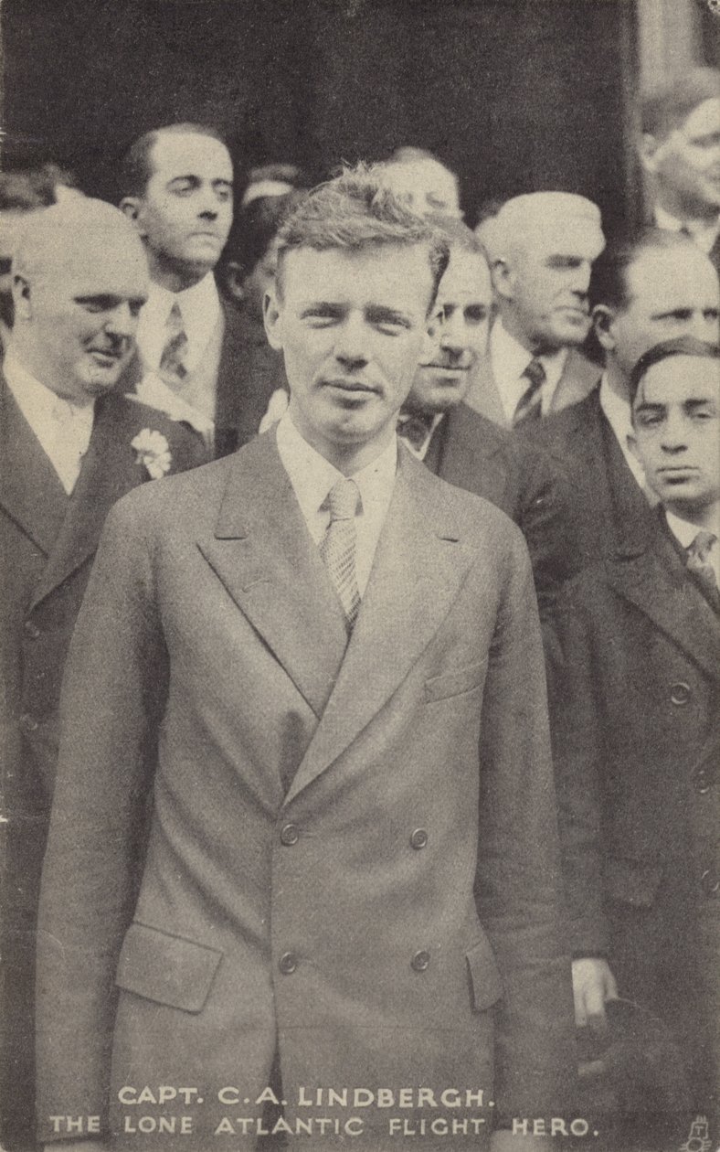 Charles Lindbergh, aviador estadounidense que realizó el primer vuelo transatlántico en solitario de American Photographer