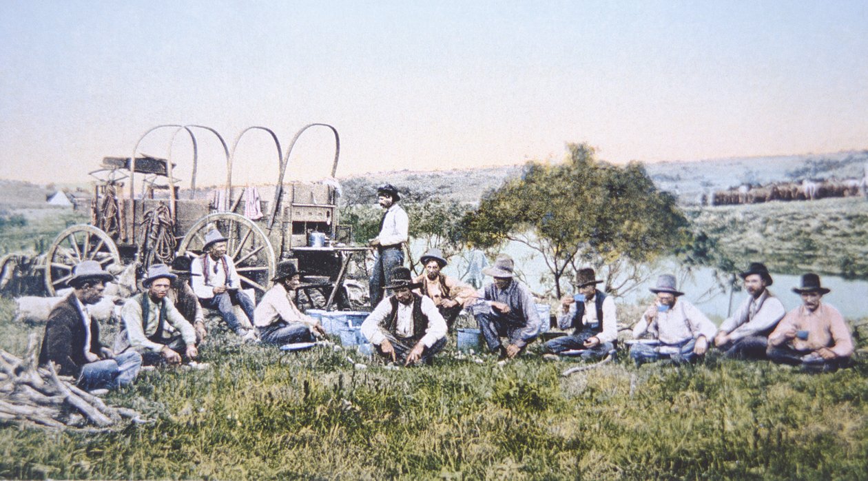 Vaqueros almorzando de American Photographer