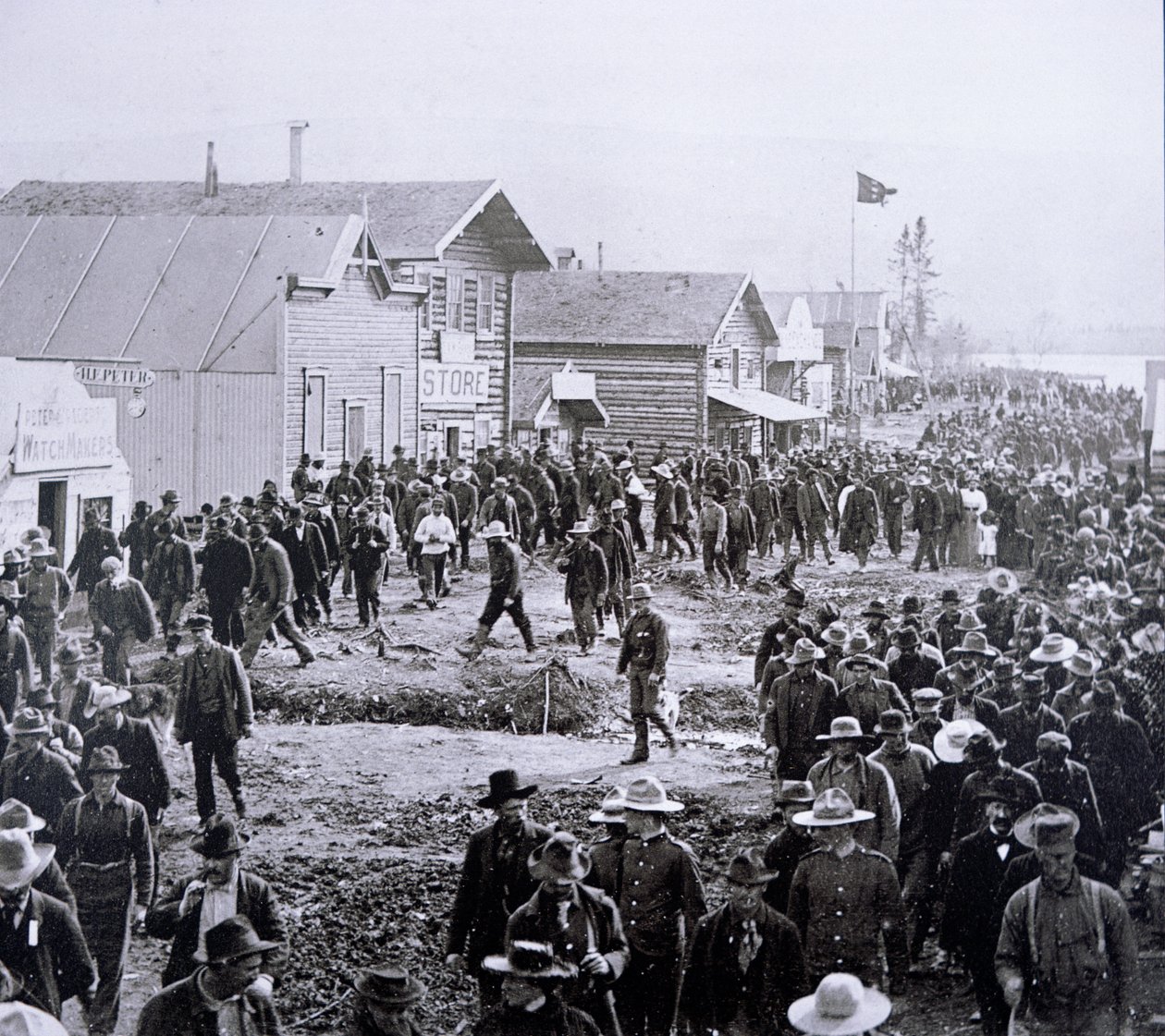 Dawson City durante la Fiebre del Oro de Klondike (1897-98) 1898 de American Photographer