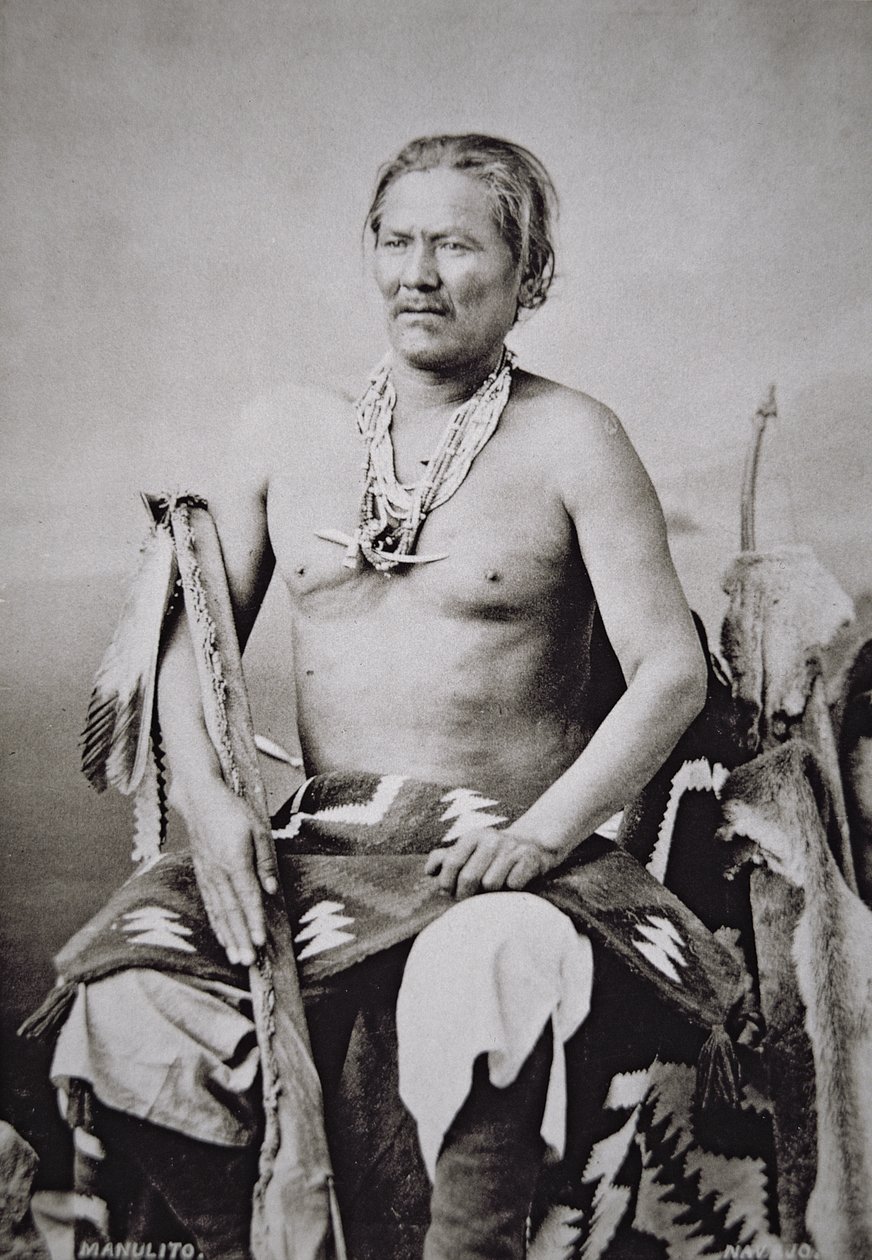 Manuelito (1818-93) jefe principal de la Nación Navajo 1870-84 de American Photographer