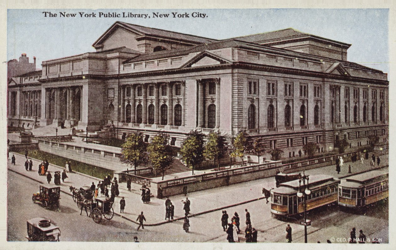 Biblioteca Pública de Nueva York, Nueva York, EE.UU. (foto en color) de American Photographer
