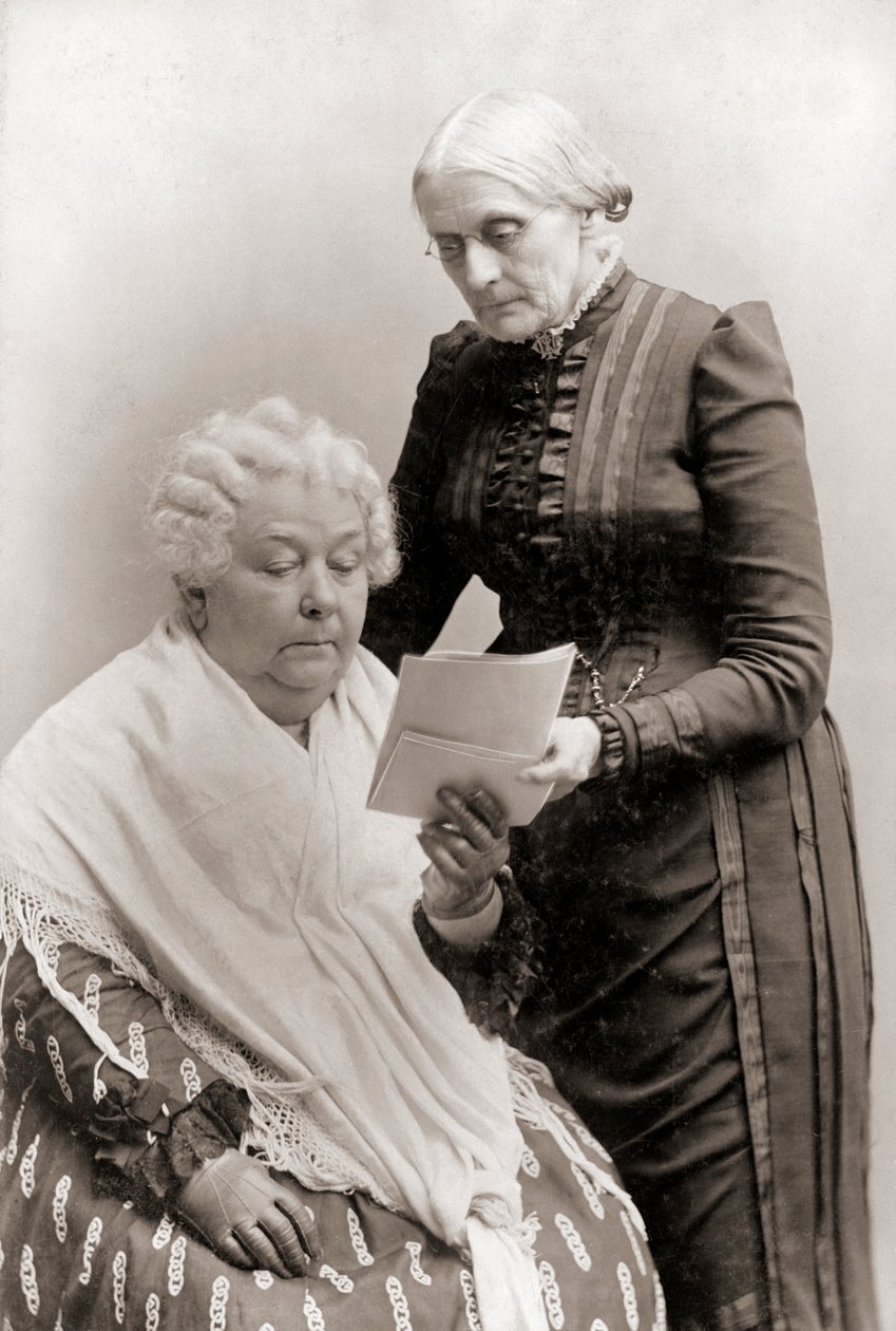 Retrato de Elizabeth Cady Stanton y Susan B. Anthony de American Photographer