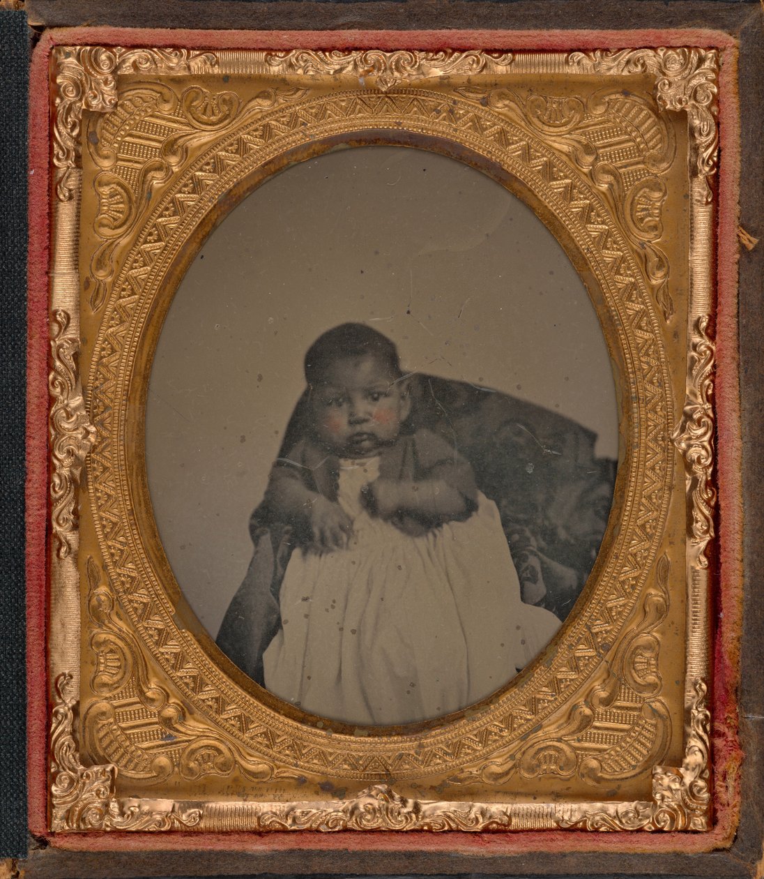 Retrato de un bebé,c. 1860 (foto) de American Photographer