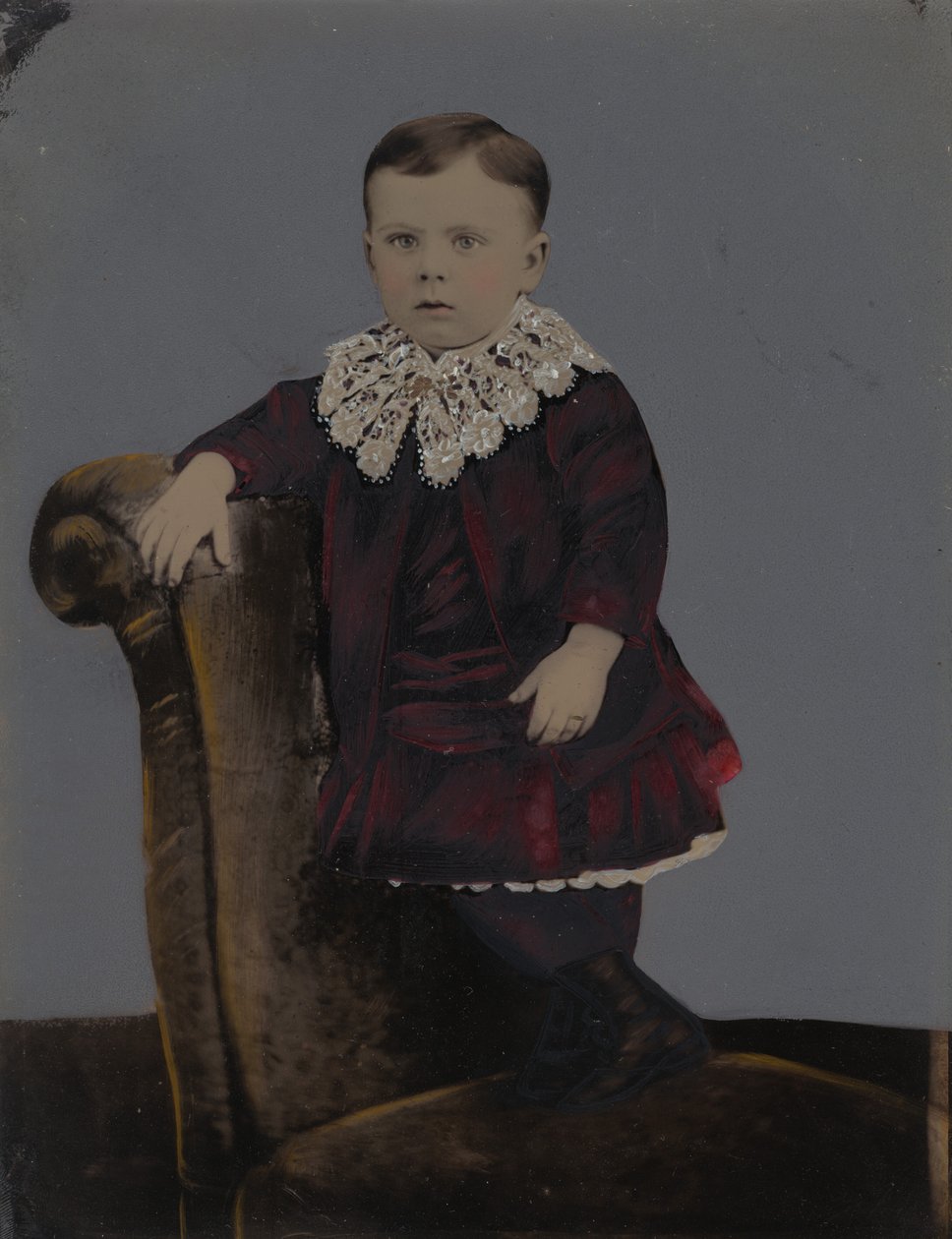 Retrato de un niño,década de 1880 (foto) de American Photographer