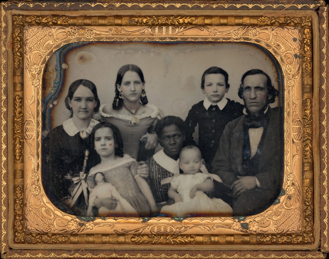 Retrato de familia,década de 1860 (foto) de American Photographer