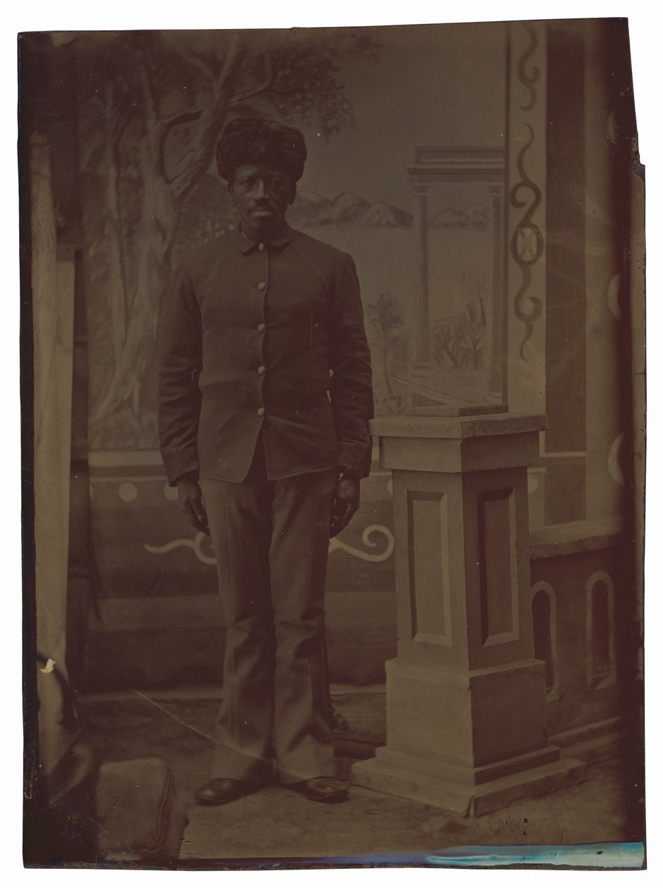 Retrato de un soldado,c. 1880 (foto) de American Photographer