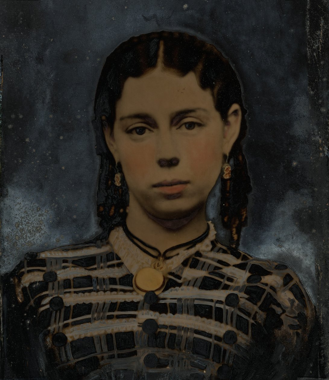 Retrato de mujer, 1860 (foto) de American Photographer
