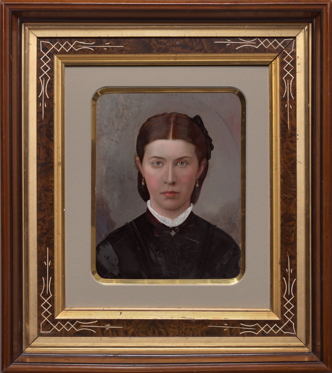 Retrato de mujer,1870-1880 (foto) de American Photographer