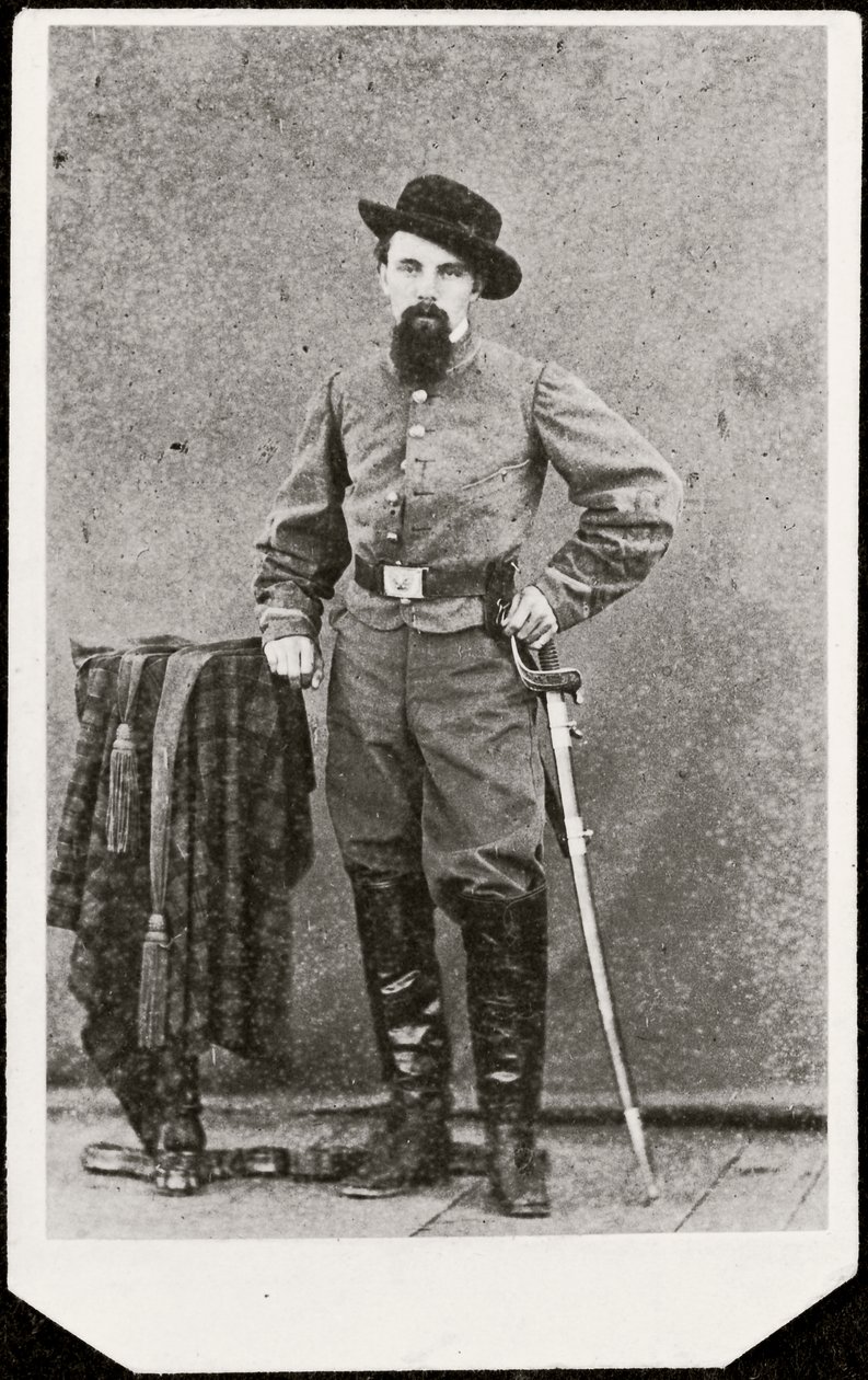 Retrato de un soldado (foto en blanco y negro) de American Photographer