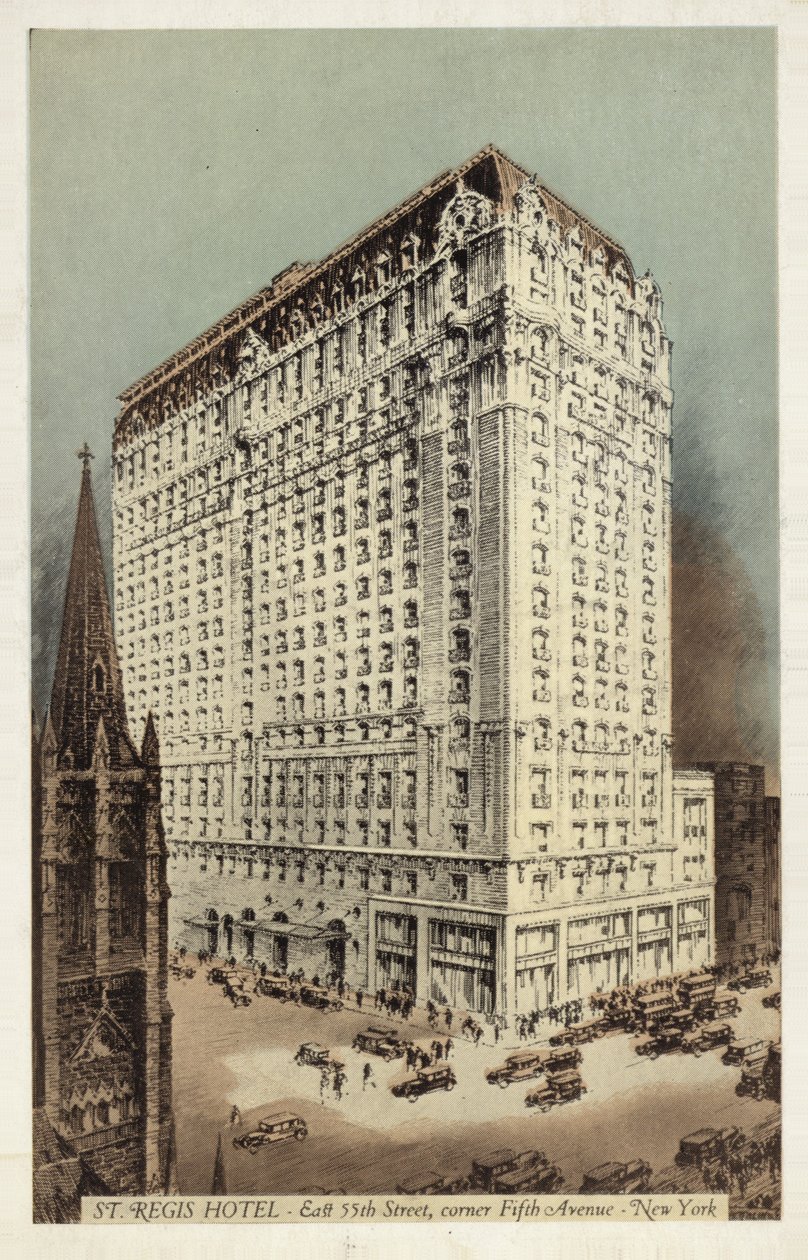 Hotel St Regis, East 55th Street y esquina de la 5ª Avenida, Nueva York, EE.UU. (foto en color) de American Photographer
