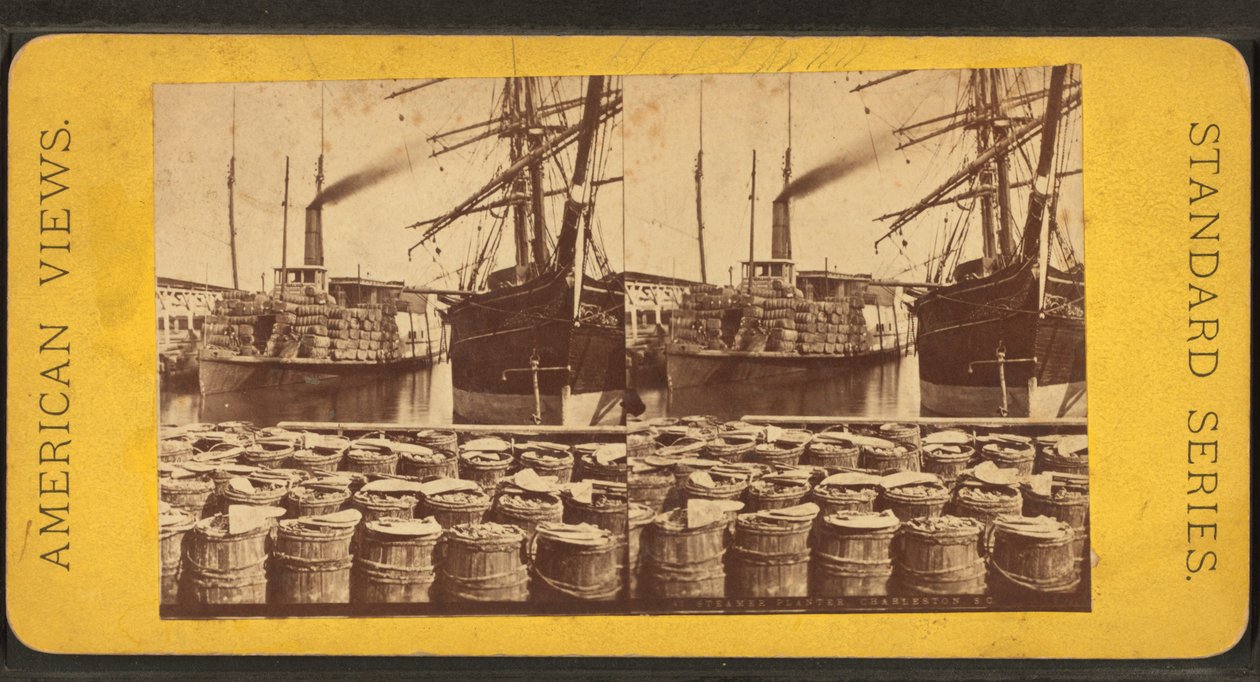 Vista estereoscópica del vapor "Planter", Charleston, S.C. de American Photographer