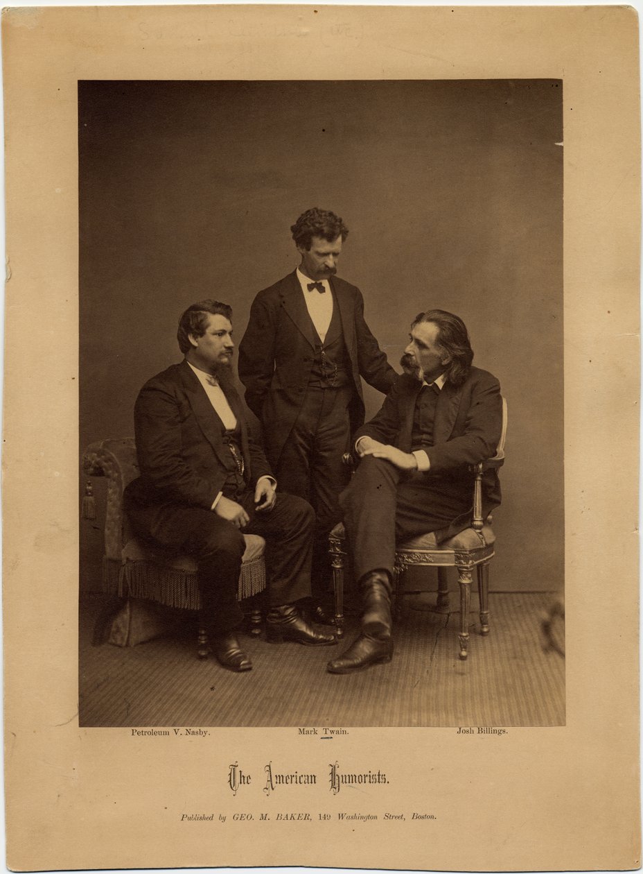 Los Humoristas Americanos, retrato grupal de George M Baker, Boston de American Photographer