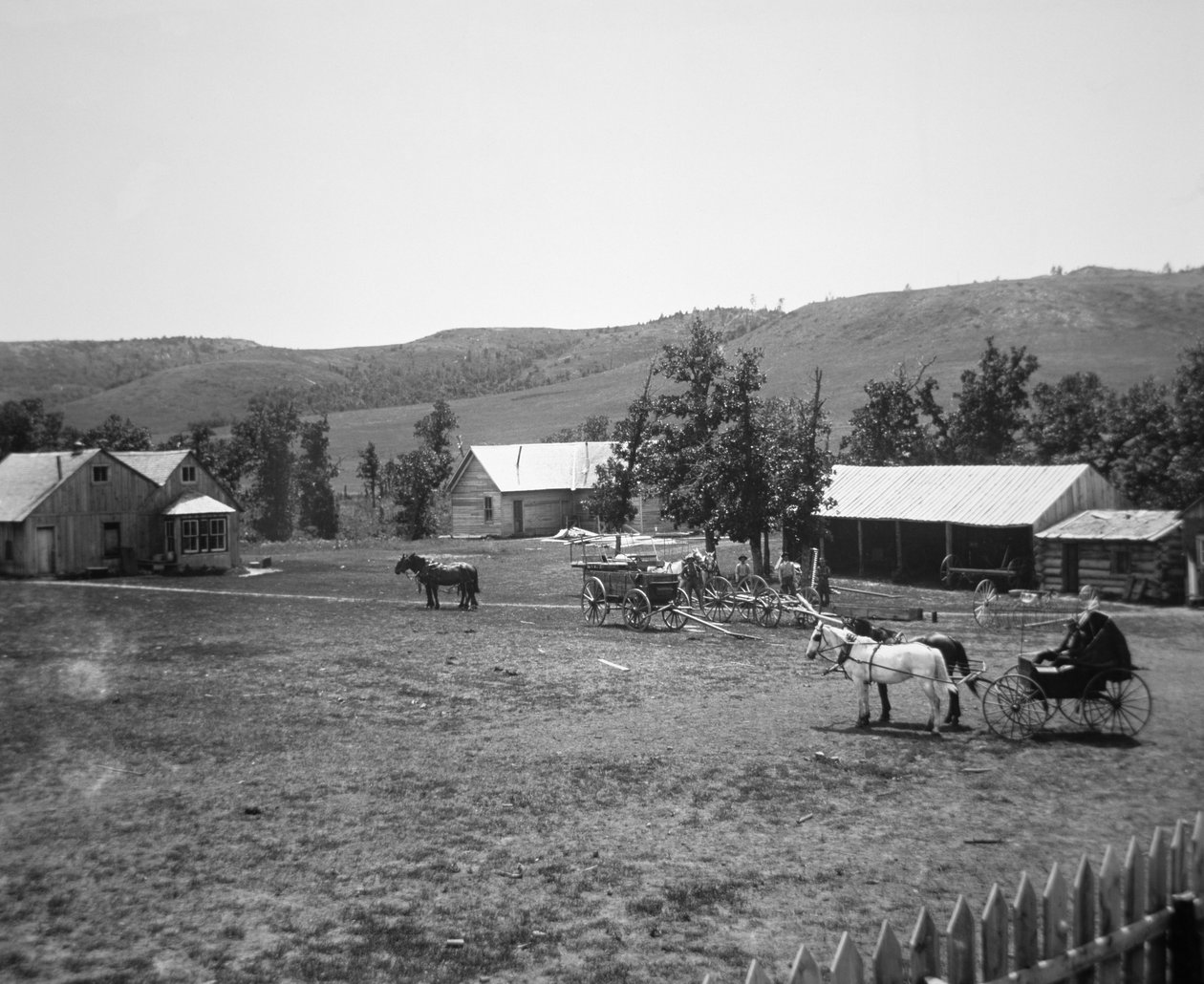 El rancho Haylie, condado de Crook, Wyoming, c.1890 de American Photographer