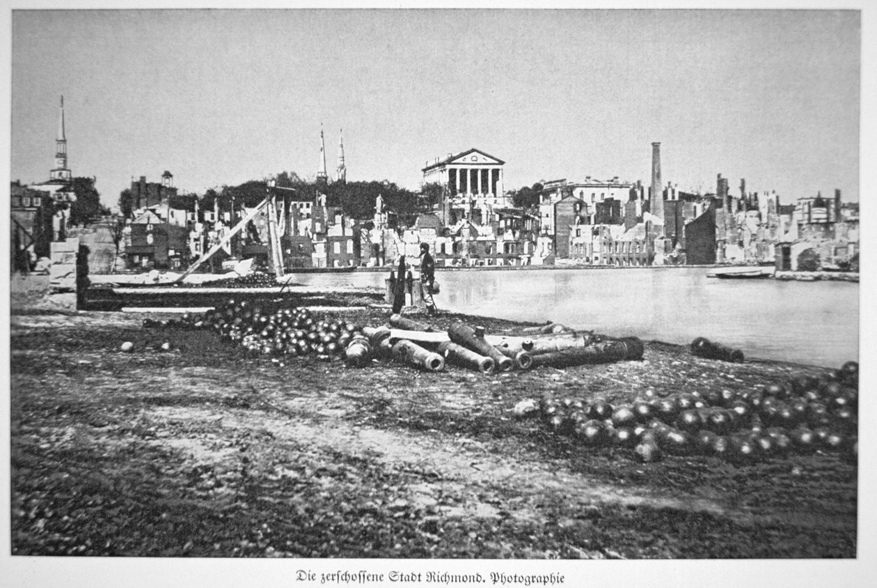 La ciudad arruinada de Richmond, Virginia, al final de la guerra de American Photographer