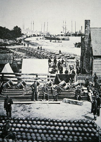 Depósito de municiones del Ejército de la Unión en City Point, Virginia de American Photographer