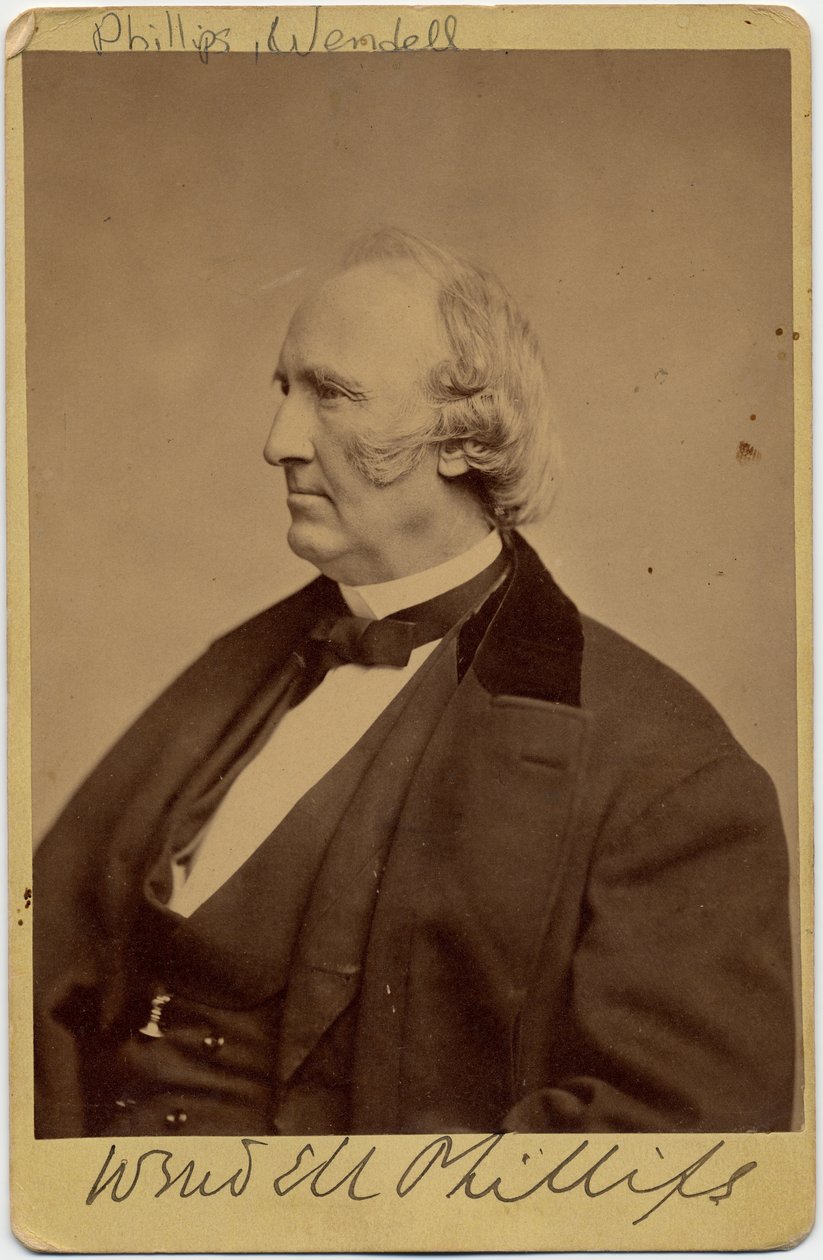Wendell Phillips (1811-84), abolicionista americano y defensor de los nativos americanos de American Photographer