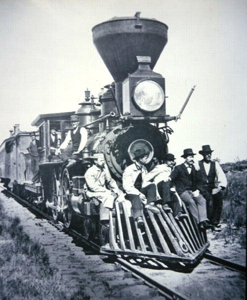 Trabajadores en el Chicago, Milwaukee & St Paul Railway Company, c.1875 de American Photographer
