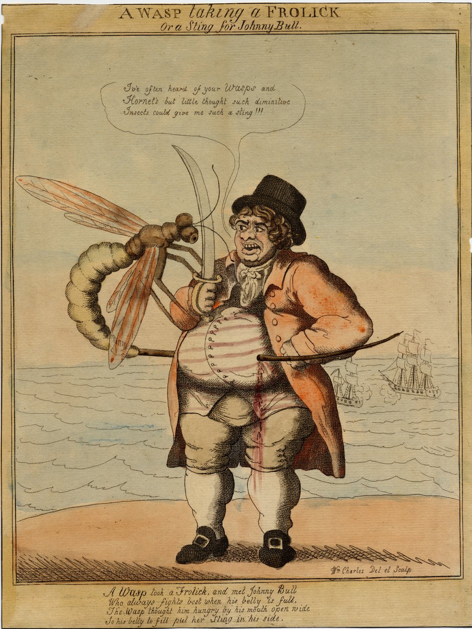 Una avispa tomando un paseo, 1813 de American School