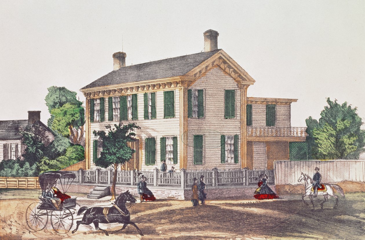 Residencia de Abraham Lincoln (1809-65) de American School