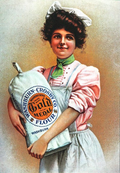 Anuncio de harina Medalla de Oro de American School
