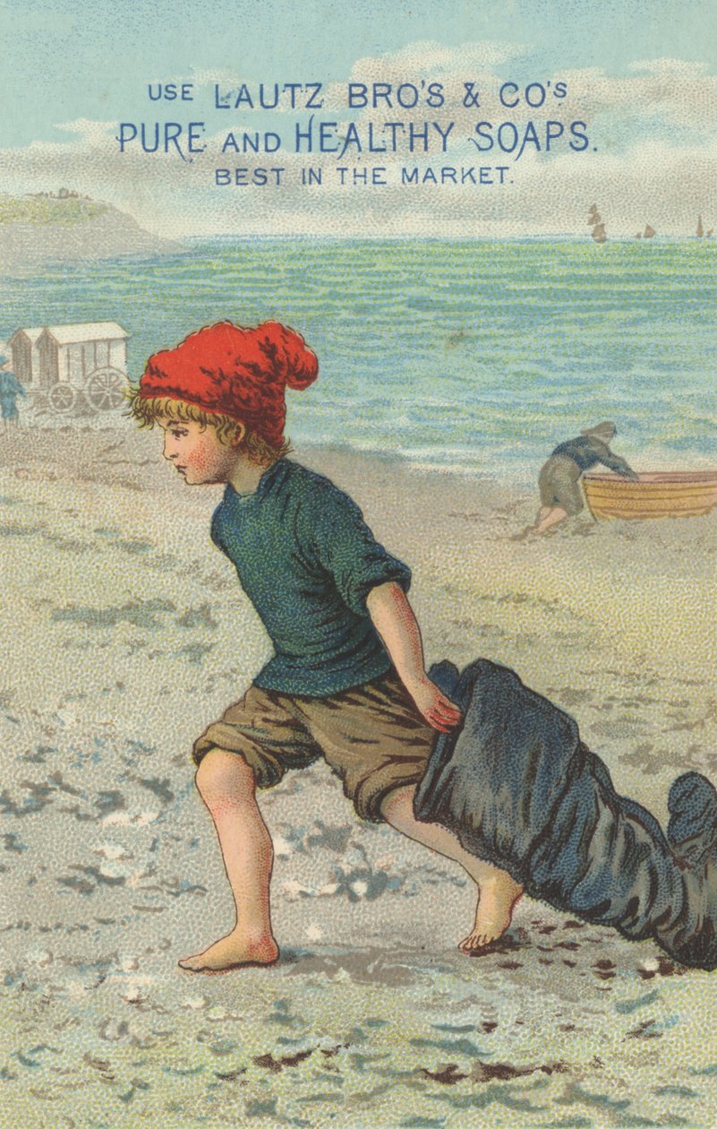 Anuncio de los jabones puros y saludables de Lautz Bros & Co., c.1880 de American School
