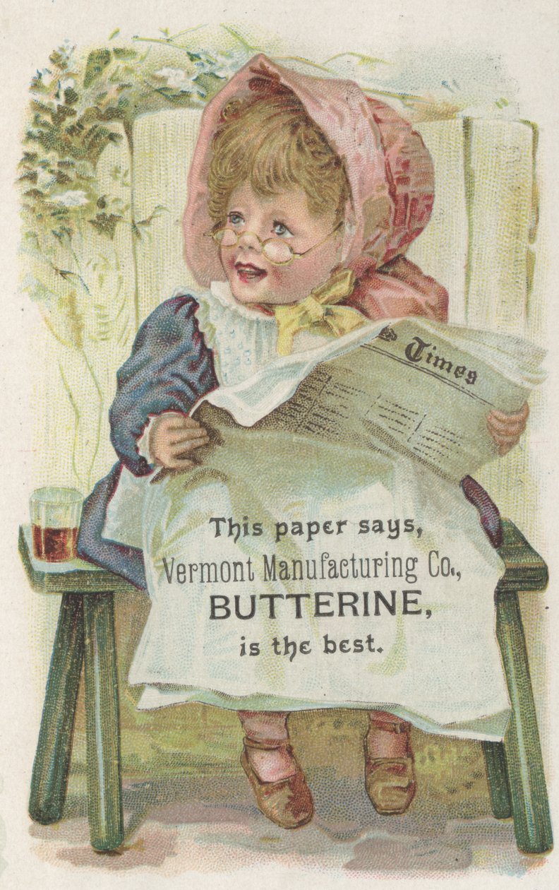Anuncio de Butterine de Vermont Manufacturing Co., c.1880 de American School