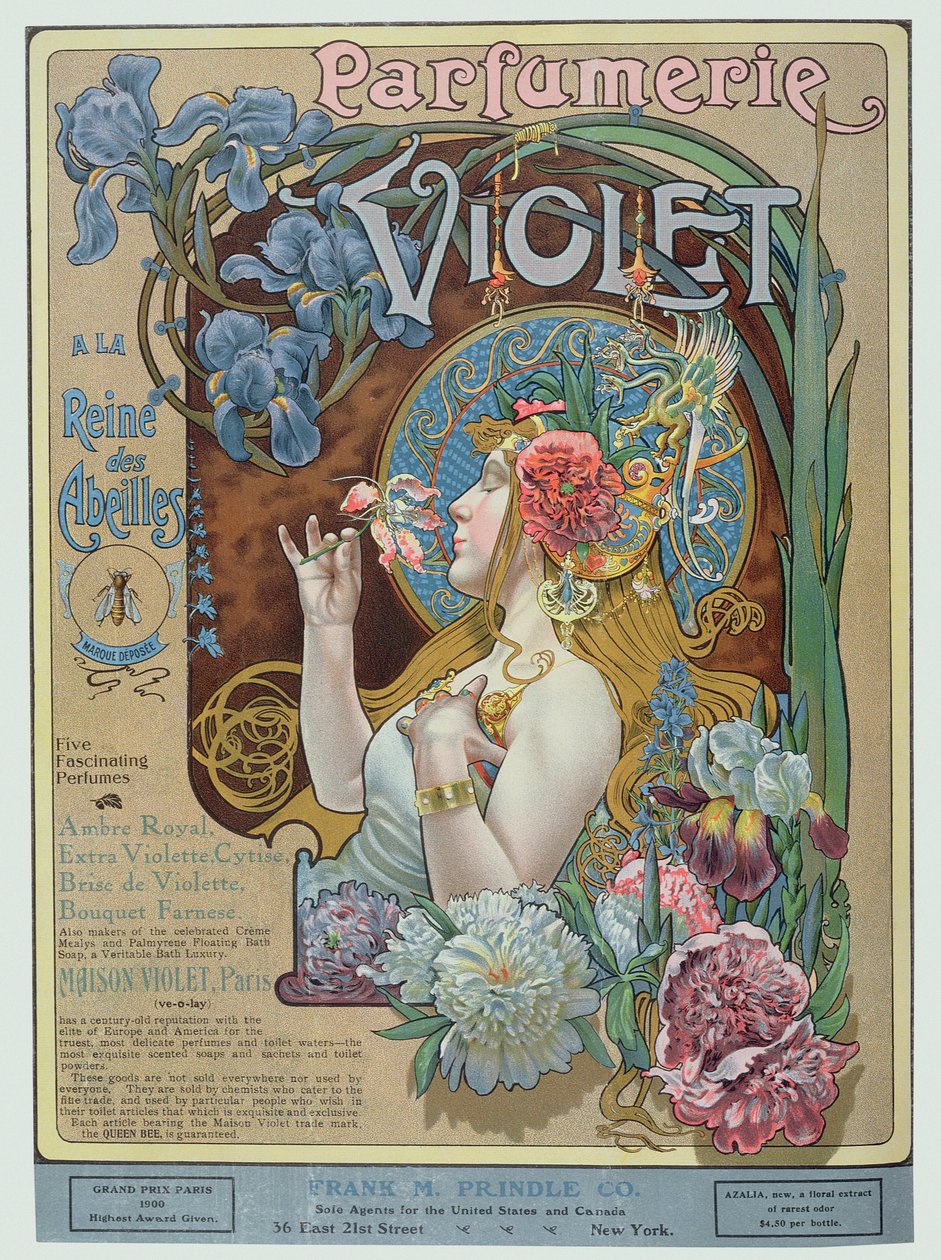 Anuncio de la perfumería "Violet", París, de "The Theatre Magazine". de American School