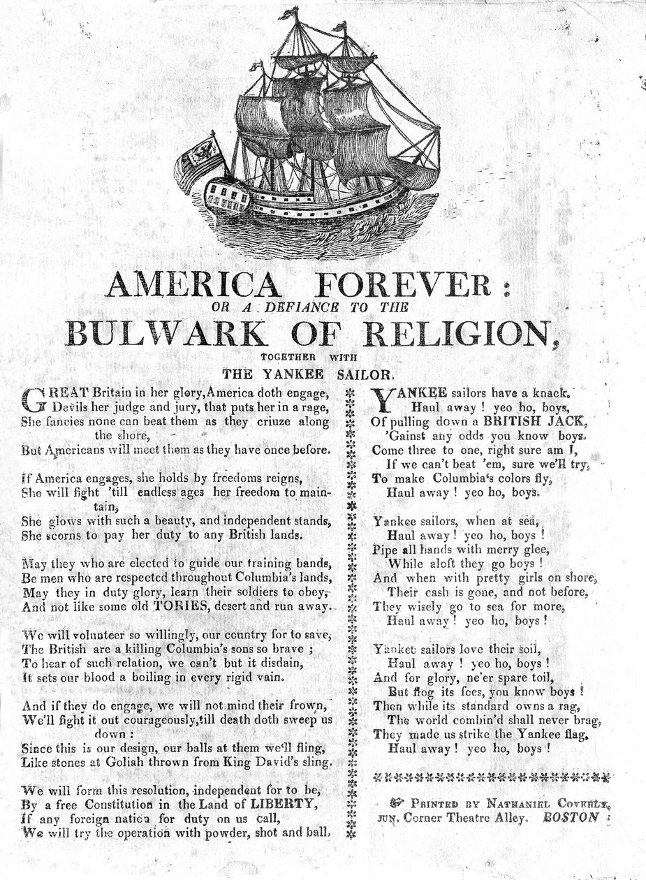 América para Siempre o un Desafío al Baluarte de la Religión, junto con el Marinero Yankee de American School