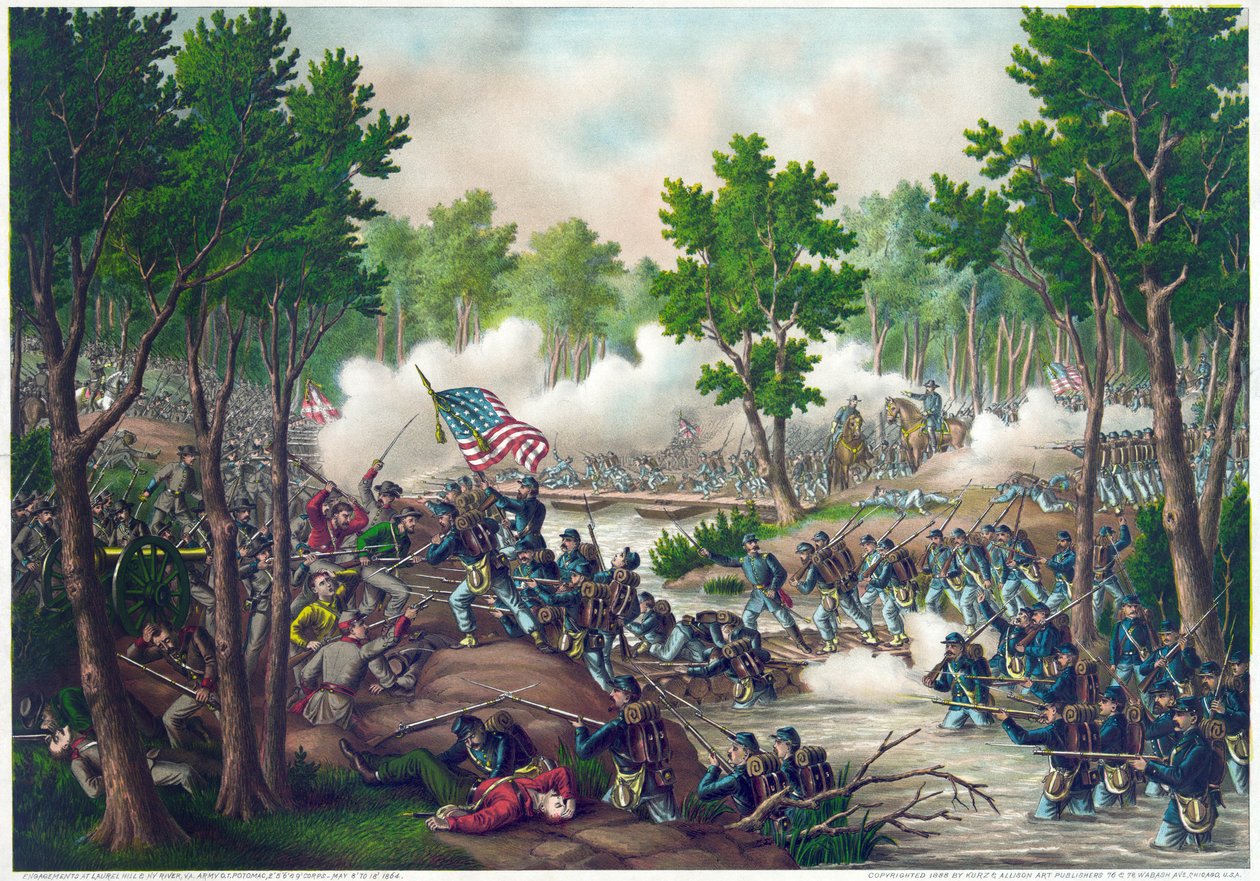Guerra Civil Americana (1861-1865): batalla de Spotsylvania Court House 9-12 de mayo de American School